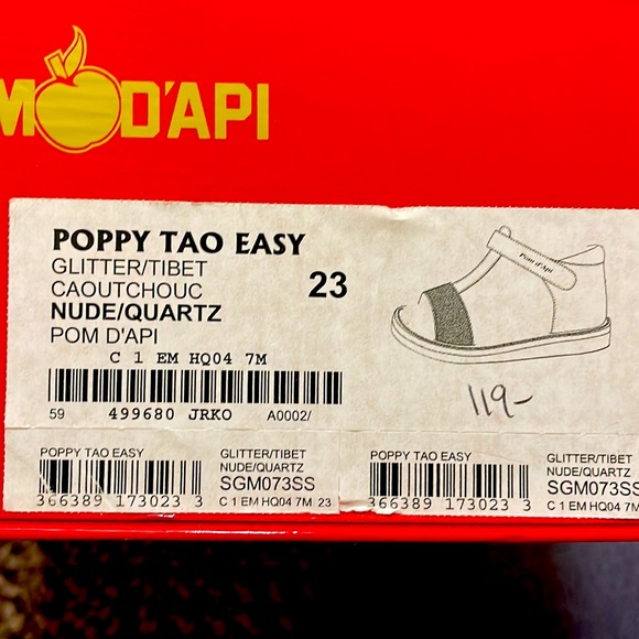 Pom D’api Toddler girl’s sandals size EU 23 - Picture 4 of 4